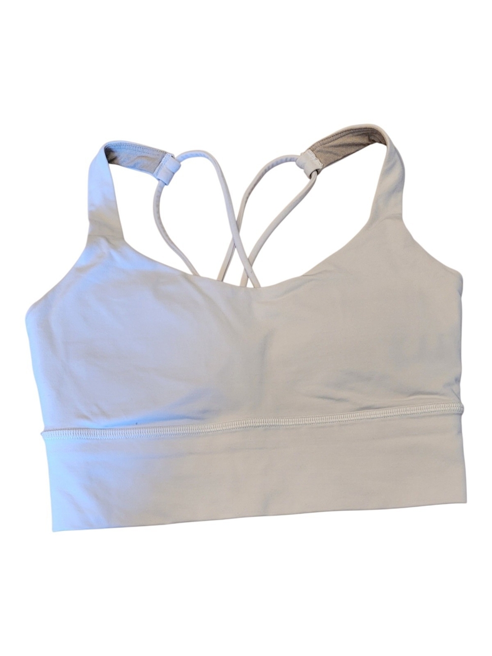 lululemon athletica Light Cream Strappy Sports Bra